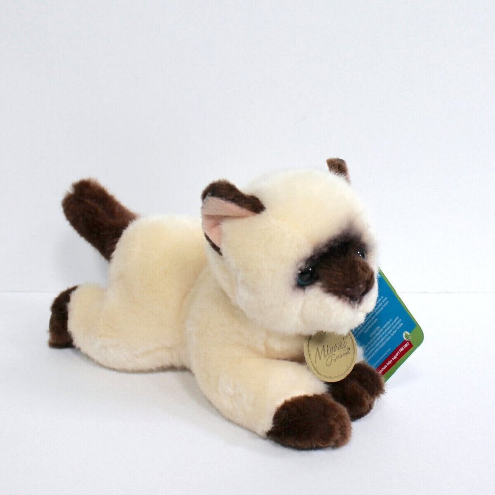 Miyoni by Aurora Siamese Cat Plush Stuffed Animal 8"